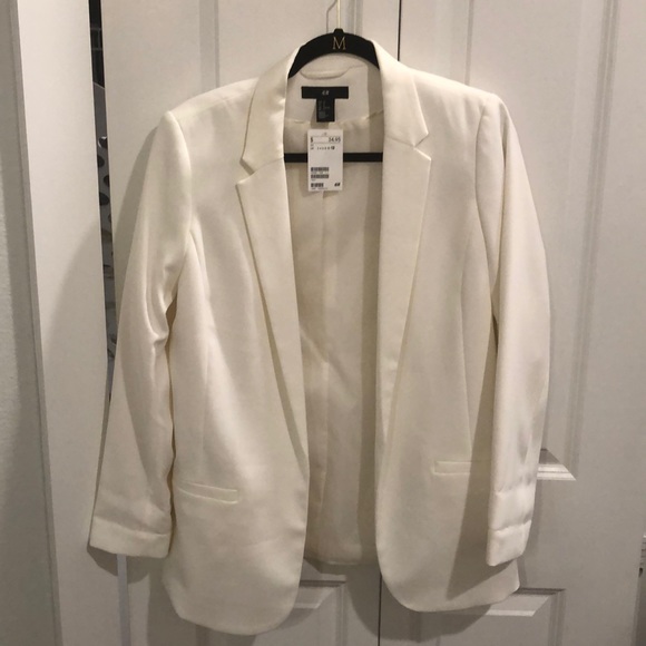 white blazer h&m